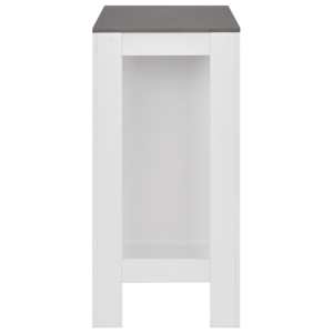 280216 vidaXL Bar Table with Shelf White 110x50x103 cm - obrázek 4