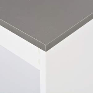 280216 vidaXL Bar Table with Shelf White 110x50x103 cm - obrázek 5