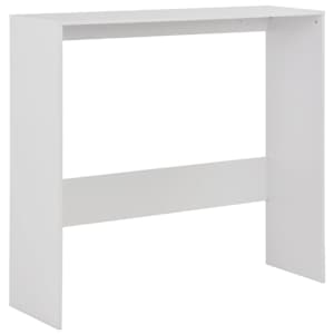 Barový stůl se 2 stolními deskami bílý 130 x 40 x 120 cm - obrázek 7