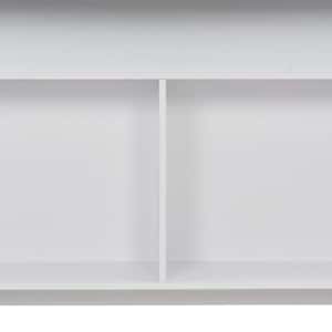 Barový stůl se 2 stolními deskami bílý 130 x 40 x 120 cm - obrázek 10