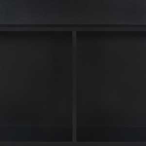 Barový stůl se 2 stolními deskami černý 130 x 40 x 120 cm - obrázek 10
