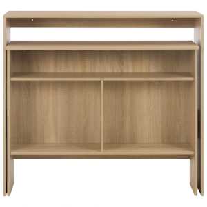 Barový stůl se 2 stolními deskami dub 130 x 40 x 120 cm - obrázek 4