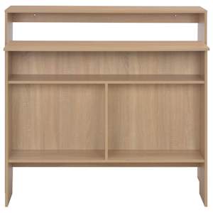 Barový stůl se 2 stolními deskami dub 130 x 40 x 120 cm - obrázek 5