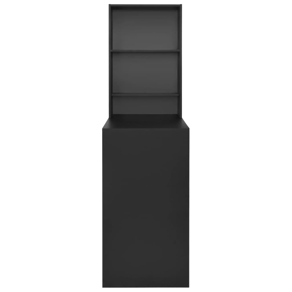 Thumbnail - vidaXL Bartisch mit Schrank Schwarz 115x59x200 cm