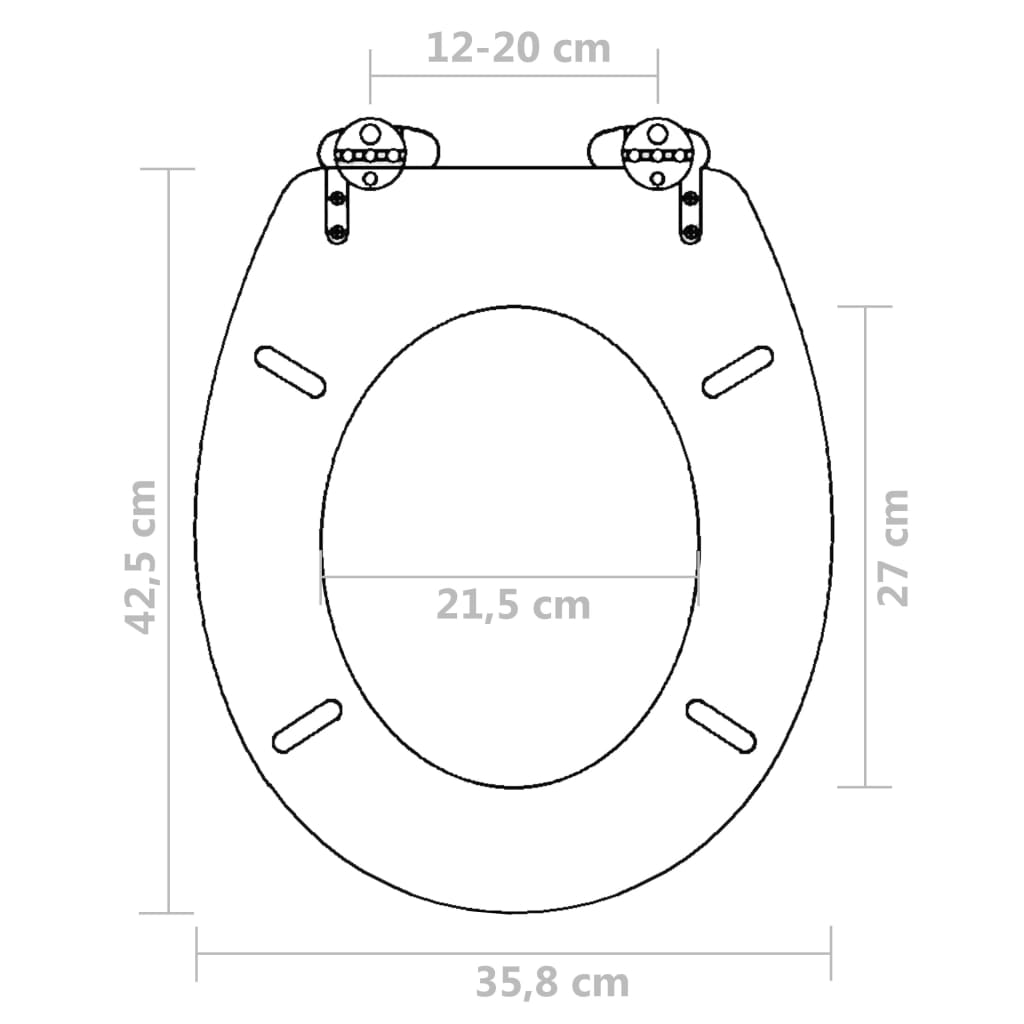 2 db fehér MDF WC ülőke lassan csukódó fedéllel