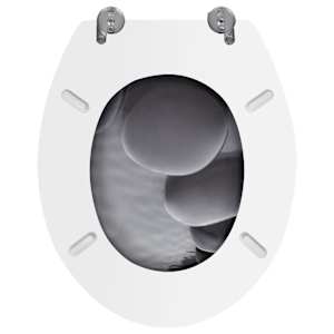 WC sedátka s víky 2 ks MDF kameny - obrázek 5