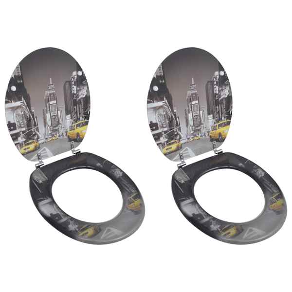 vidaXL prill-lauad kaantega, 2 tk, MDF, New York