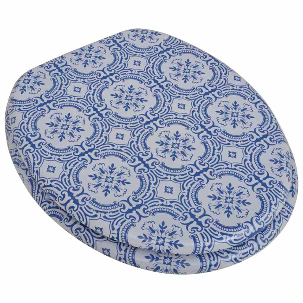 Thumbnail - vidaXL Toilettensitze mit Deckel 2 Stk. MDF Porzellan