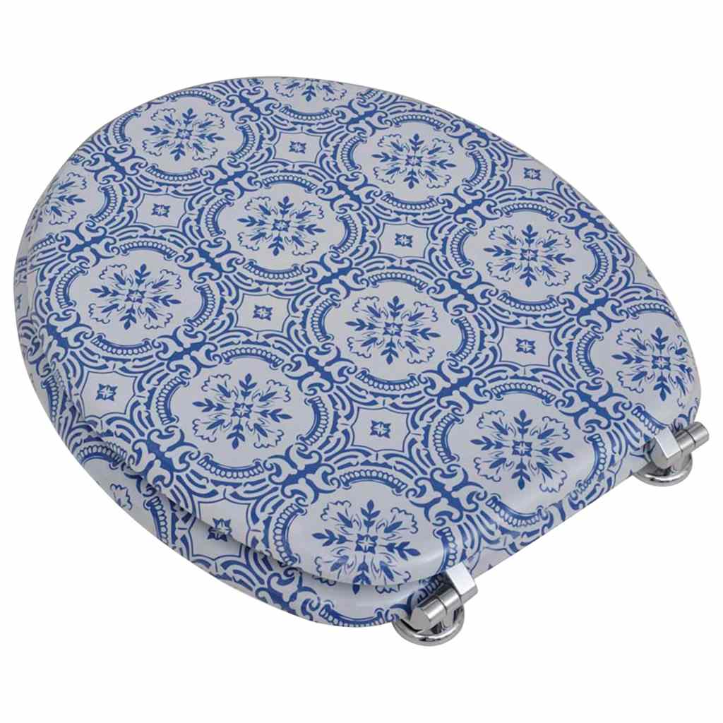 Thumbnail - vidaXL Toilettensitze mit Deckel 2 Stk. MDF Porzellan