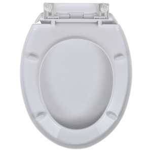 WC sedátka s funkcí pomalého sklápění 2 ks bílá plastová - obrázek 4