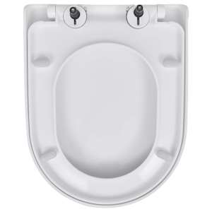 WC sedátka s funkcí pomalého sklápění 2 ks bílá plastová - obrázek 5