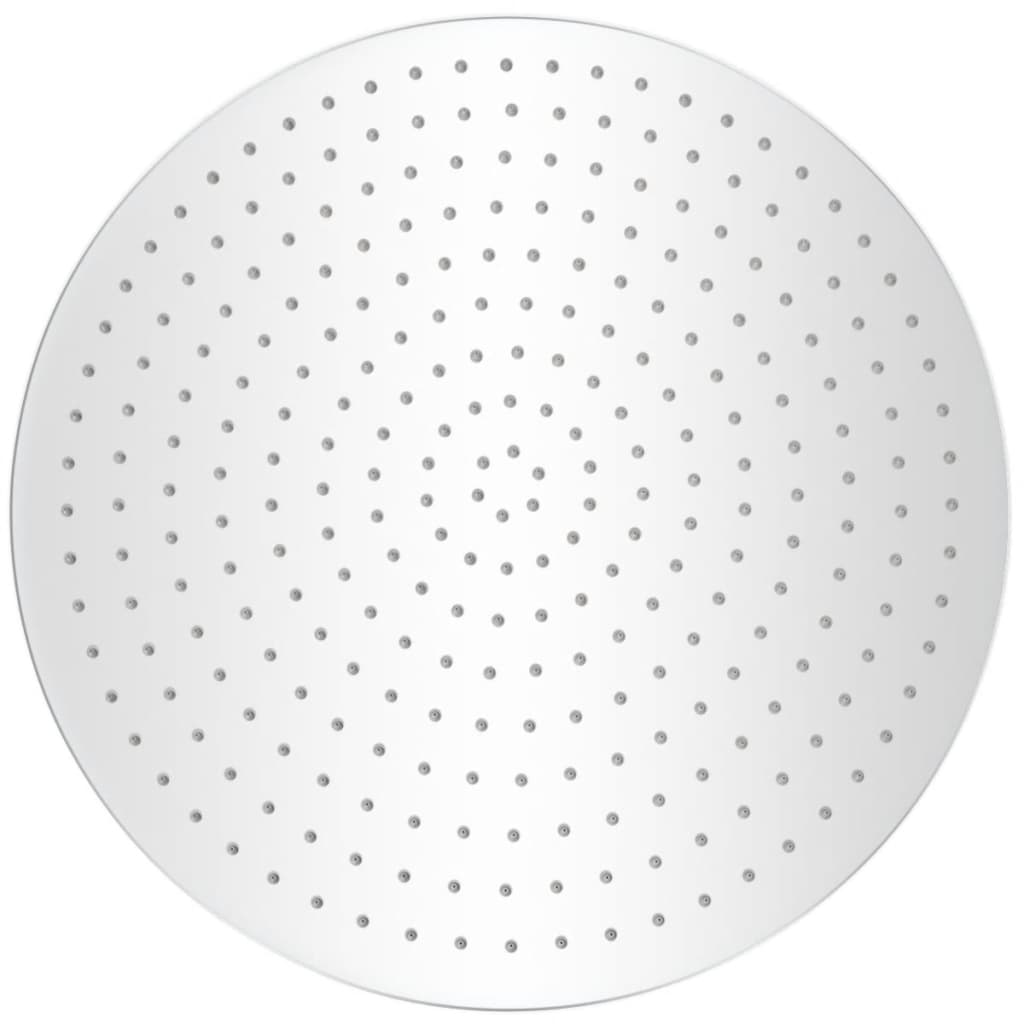 vidaXL Cap de duș tip ploaie, 2 buc., Ø 50 cm, oțel inoxidabil