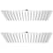 vidaXL Cabeça de chuveiro 2 pcs aço inoxidável 30x40 cm