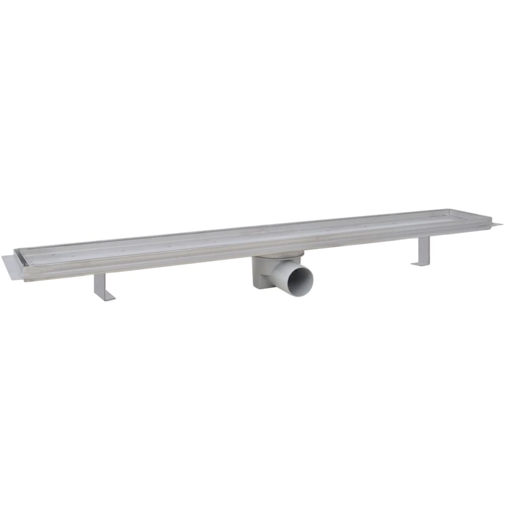 

vidaXL Doucheafvoer 2 st rechthoekig 830x140 mm roestvrij staal