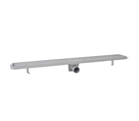 vidaXL Σιφόνια Ντουζιέρας Γραμμικά 2 τεμ. 930x140 χιλ. Ανοξείδ. Ατσάλι
