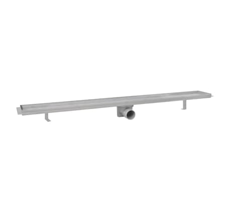 vidaXL Σιφόνια Ντουζιέρας Γραμμικά 2 τεμ. 1030x140 χιλ. Ανοξ. Ατσάλι