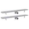 vidaXL lineaarne du&scaron;i &auml;ravoolus&uuml;steem 2 tk 830x140 mm roostevaba teras