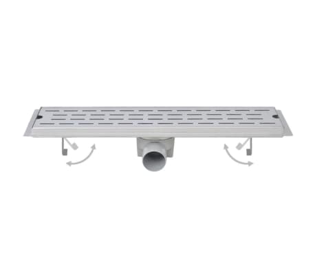 vidaXL Σιφόνια Ντουζιέρας Γραμμμικά 2 τεμ. 530x140 χιλ Ανοξείδ. Ατσάλι