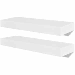 vidaXL seinariiulid, 4 tk, valge, 40 cm