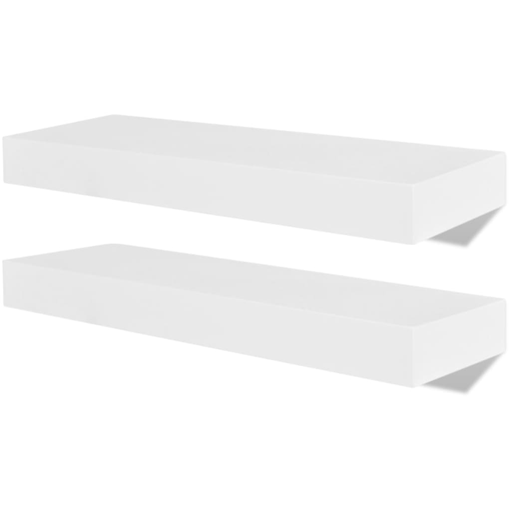 

vidaXL Wall Shelves 4 pcs White 15.7"