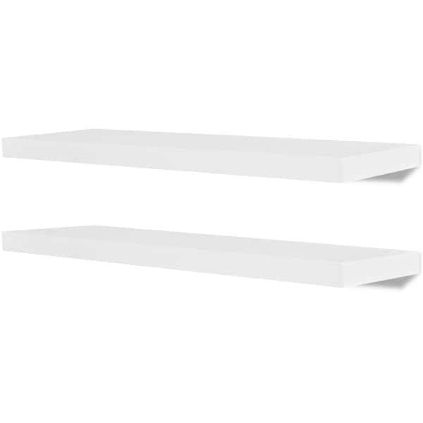 vidaXL seinariiulid, 4 tk, valge, 80 cm