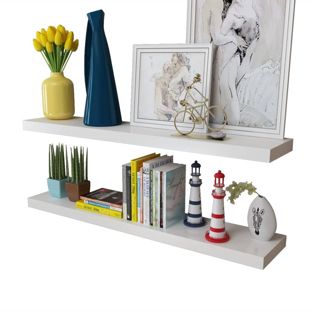 vidaXL Wall Shelves 4 pcs White 39.4"