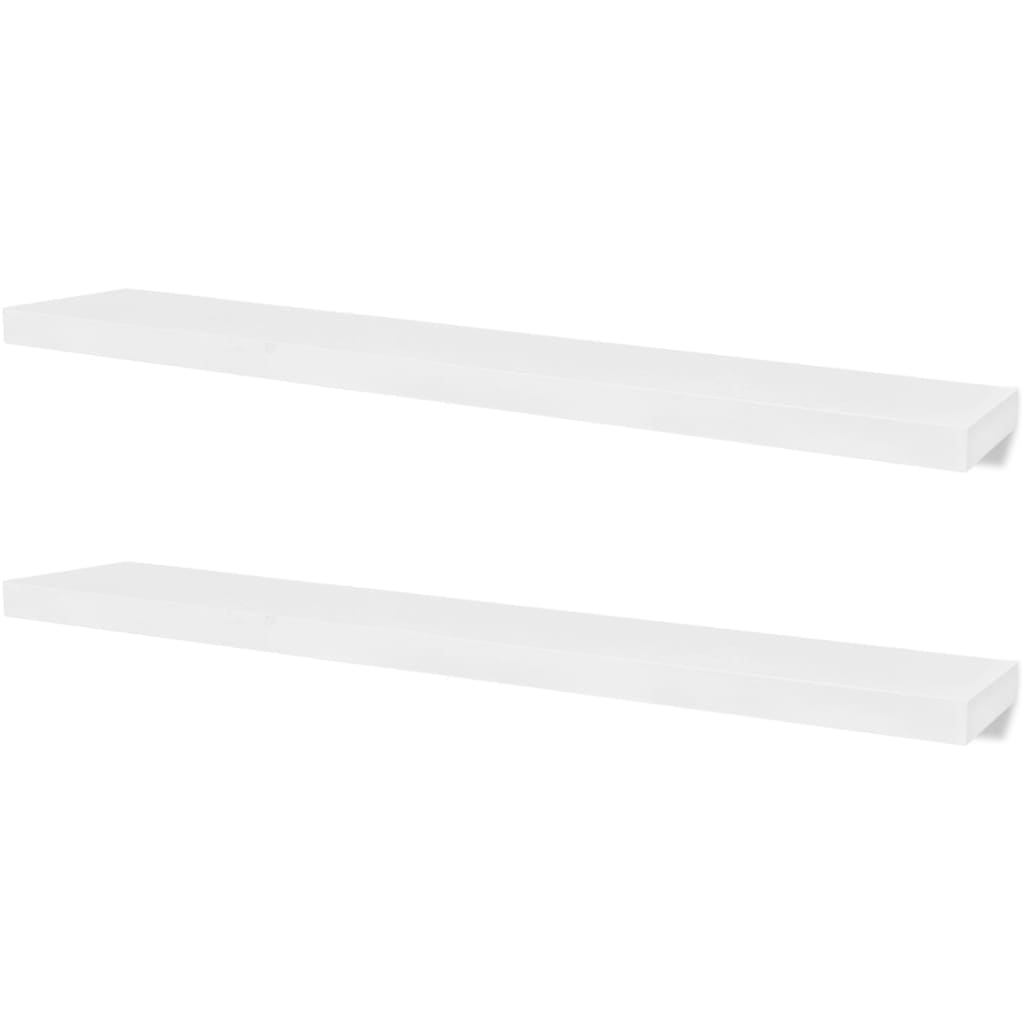 Photos - Kids Furniture VidaXL Wall Rack Set of 4 White MDF 47.2 in long Wall Mounted 