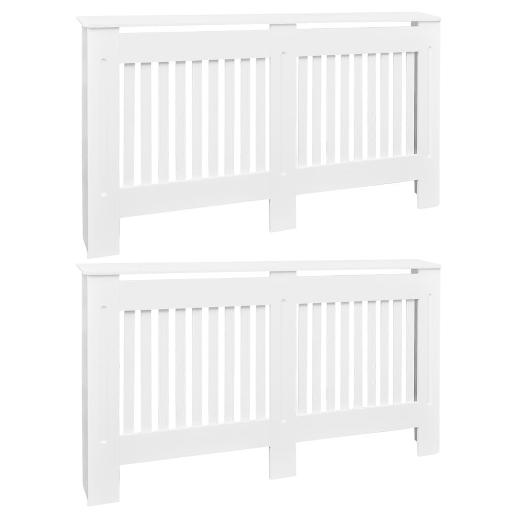 

vidaXL Radiator Covers 2 pcs White MDF 59.8"