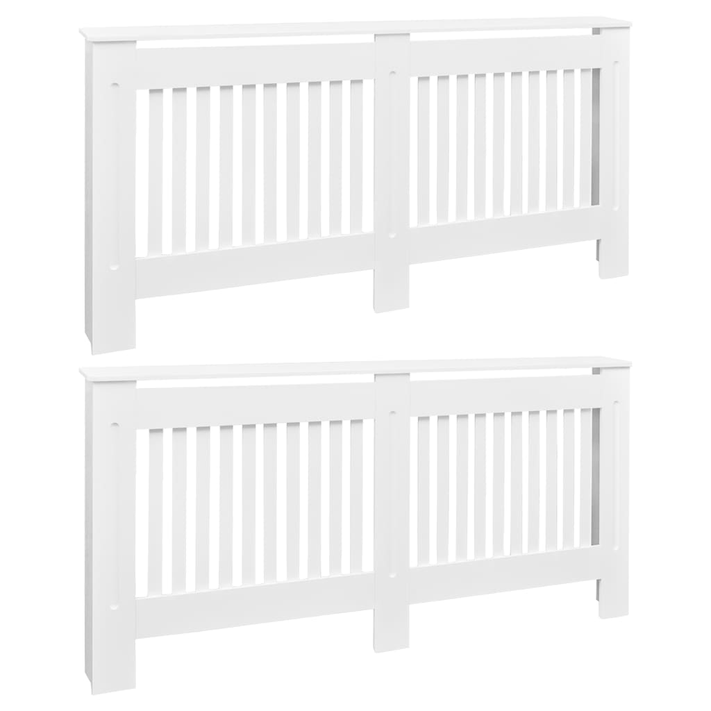 

vidaXL Radiator Covers 2 pcs White MDF 67.7"