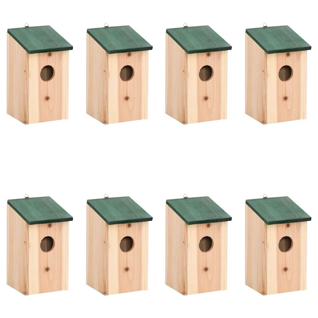 vidaXL Linnunpöntöt 8 kpl puu 12x12x22 cm