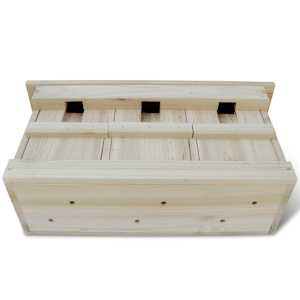 Ptačí budka pro špačky 2 ks 44 x 15,5 x 21,5 cm dřevo - obrázek 2