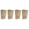 vidaXL nahkhiirte pesakastid, 4 tk, 22 x 12 x 34 cm, puit