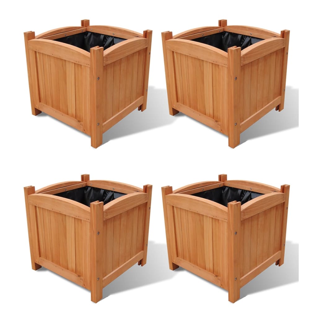 Photos - Flower Pot VidaXL Raised Beds 4 pcs 11.8"x11.8"x11.8" 