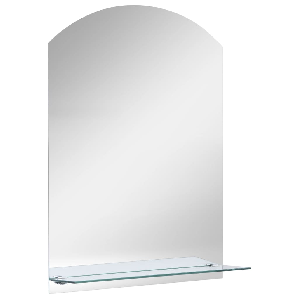 Wandspiegel mit Regal 20×40 cm Hartglas
