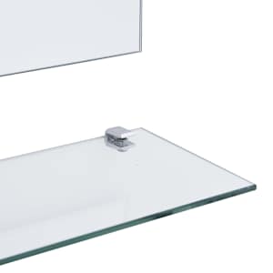 Nástěnné zrcadlo s 5 poličkami stříbrné 100 x 60 cm - obrázek 4
