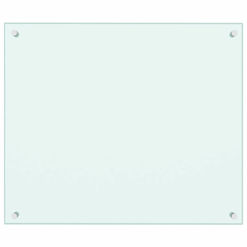 vidaXL Kuchyňský panel bílý 70 x 60 cm tvrzené sklo