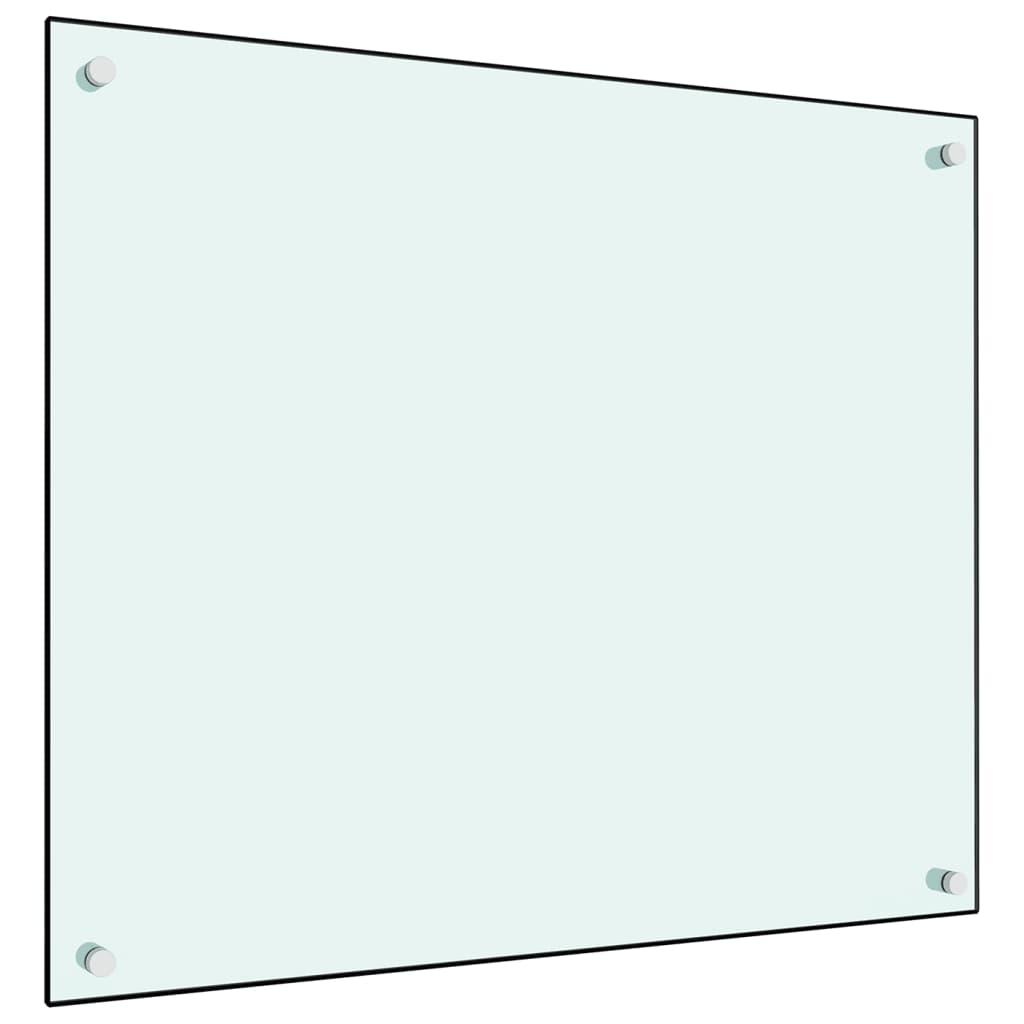 vidaXL Panou antistropi bucătărie, alb, 70×60 cm, sticlă securizată vidaXL