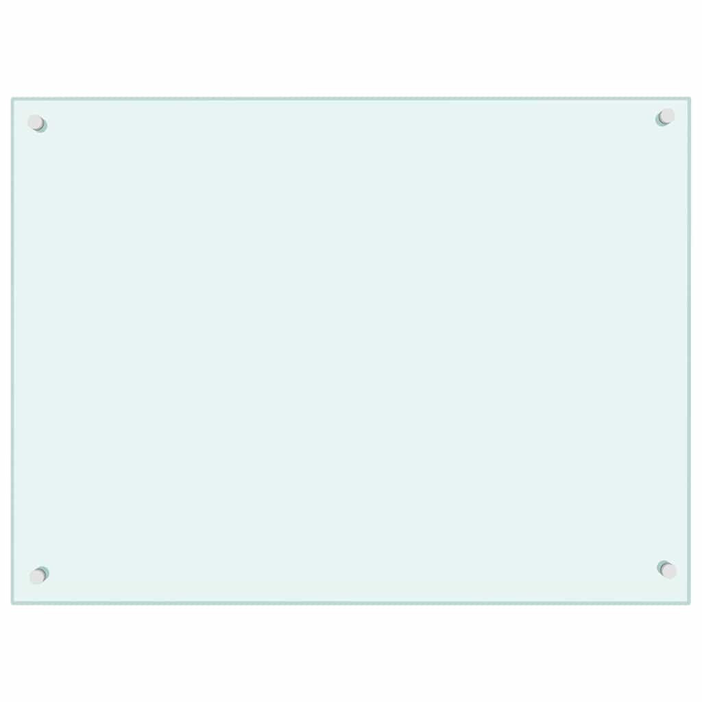 vidaXL Kuchyňský panel mléčný 80 x 60 cm tvrzené sklo