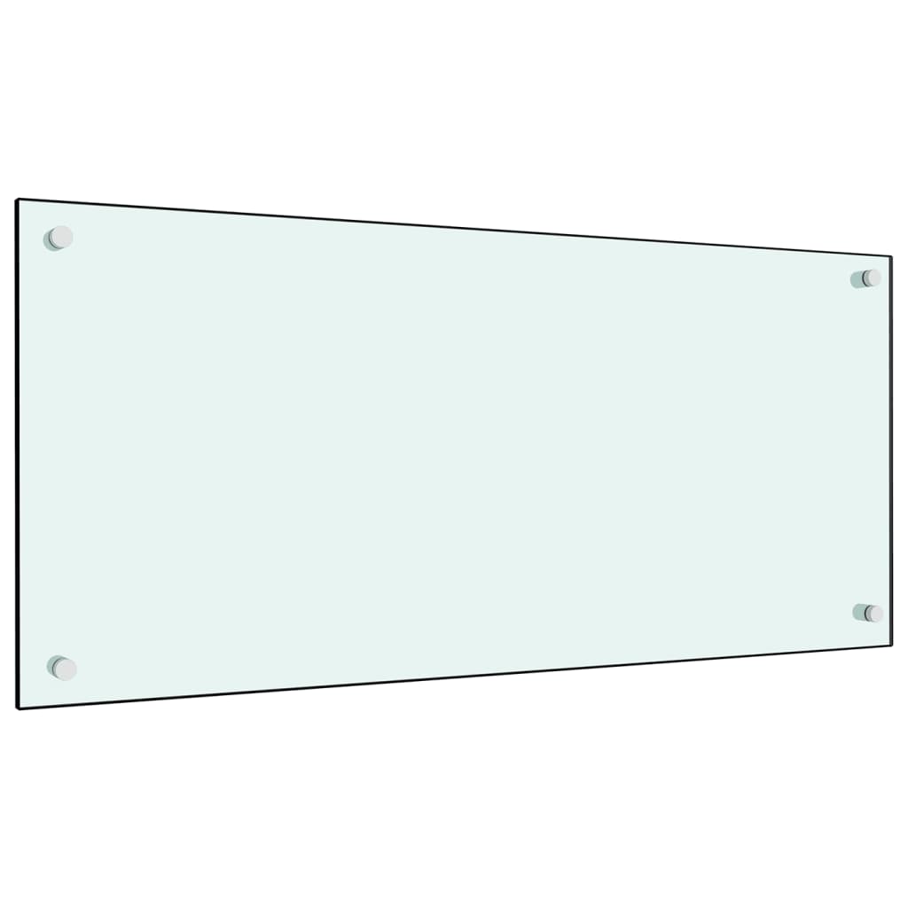vidaXL Panou antistrop bucătărie, alb, 90×40 cm, sticlă securizată vidaXL