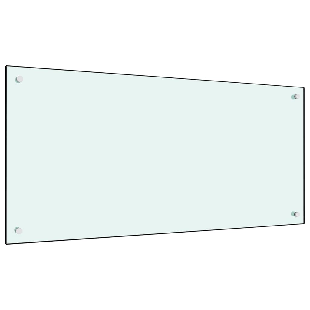 vidaXL Panou antistropi bucătărie, alb, 100×50 cm, sticlă securizată vidaXL