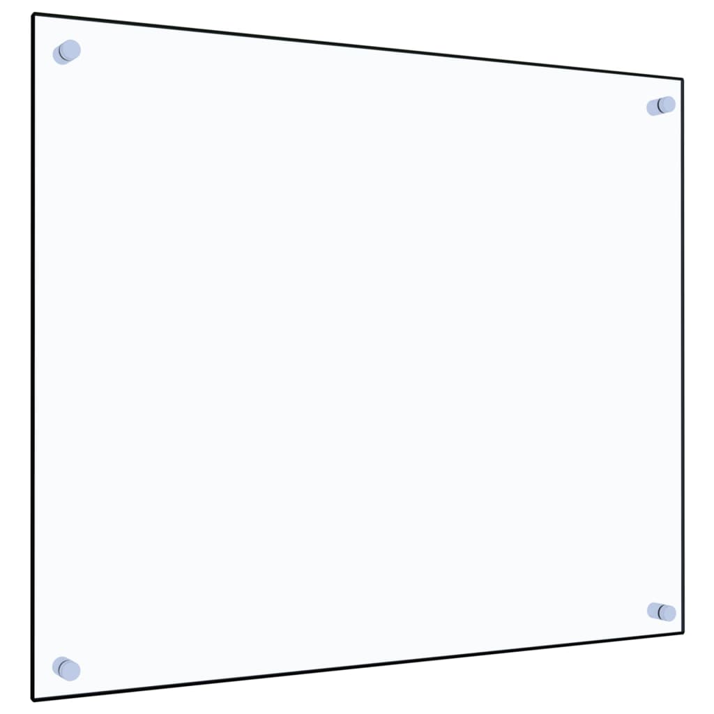 vidaXL Panou antistropi bucătărie transparent 70x60 cm sticlă securiz.