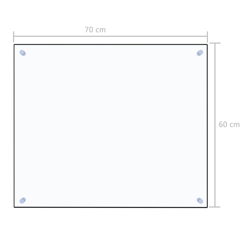 Kuchyňský panel průhledný 70 x 60 cm tvrzené sklo