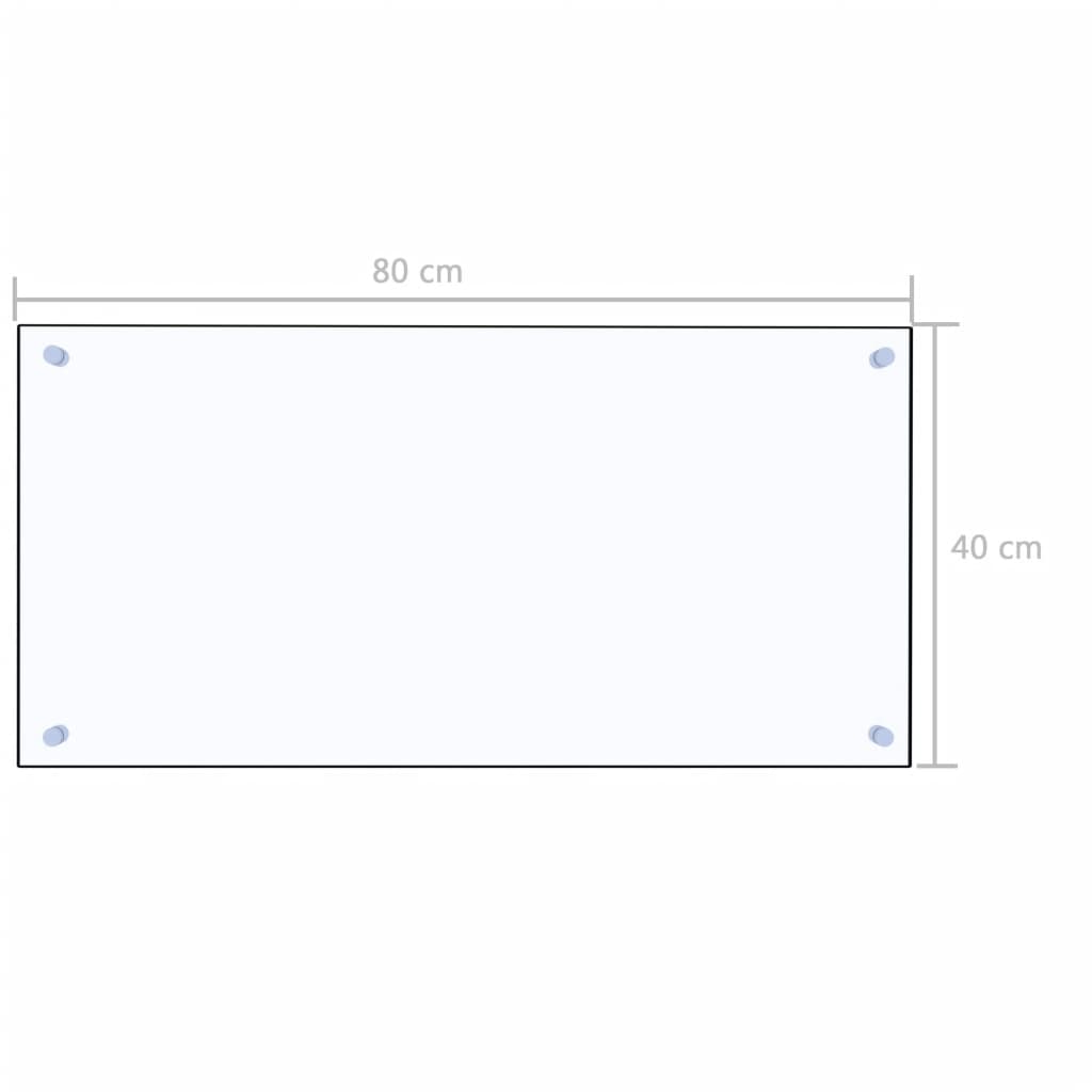 Kuchyňský panel průhledný 80 x 40 cm tvrzené sklo