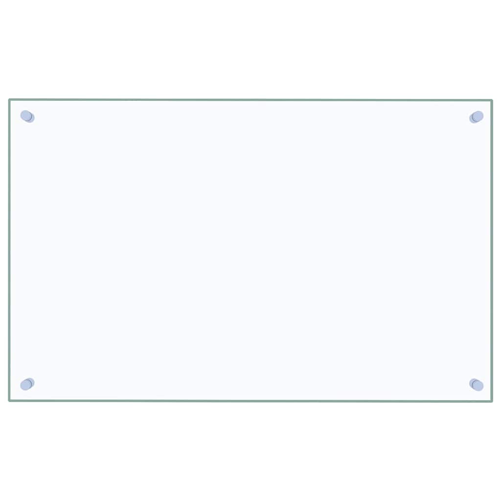 vidaXL Kitchen Backsplash Transparent 31.5"x19.7" Tempered Glass