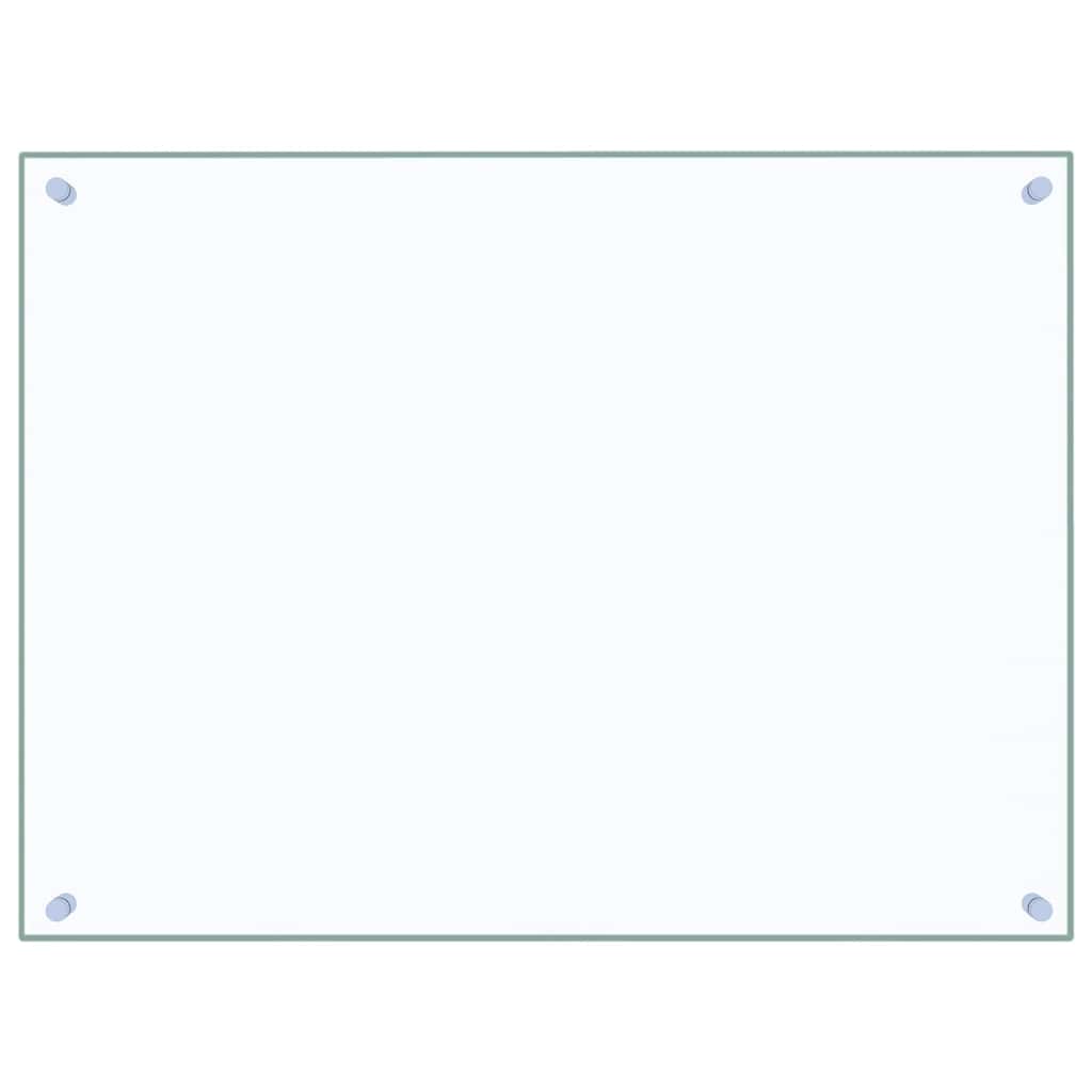 vidaXL Kitchen Backsplash Transparent 31.5"x23.6" Tempered Glass