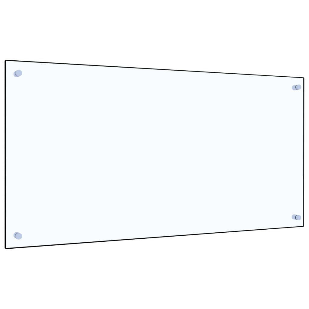 vidaXL Panou antistropi bucătărie transparent 100x50cm sticlă securiz.