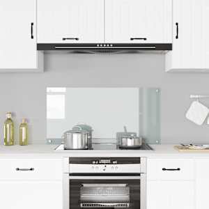 Kuhinjska zaščitna obloga prozorna 100x50 cm kaljeno steklo