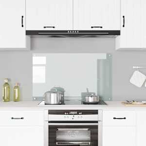 Kuhinjska zaščitna obloga prozorna 100x60 cm kaljeno steklo