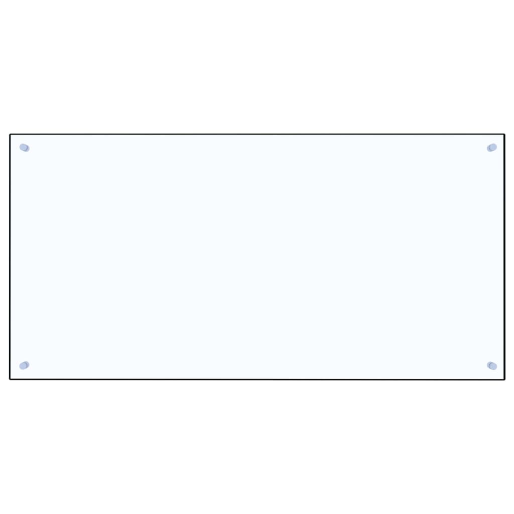 vidaXL Panel ochronny do kuchni, przezroczysty, 120x60 cm, szkło