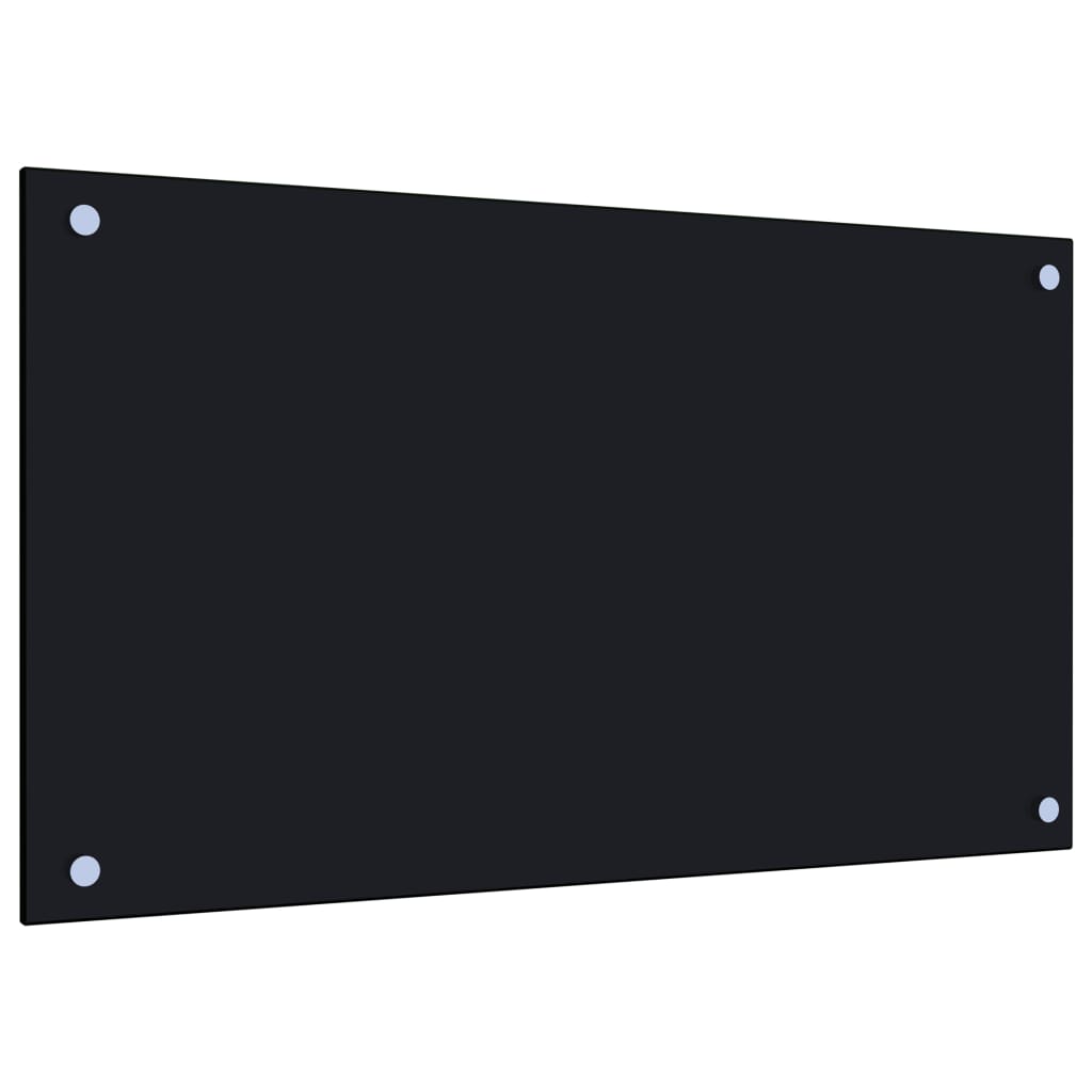 vidaXL Panou antistropi bucătărie, negru, 70×40 cm, sticlă securizată vidaXL